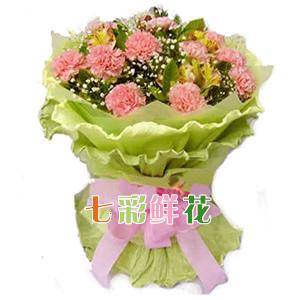 七彩鲜花 祝福 康乃馨 送花服务 春节送花 祝福鲜花 全国速递