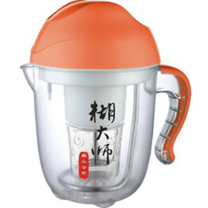 荣事达豆浆机/糊大师RD-100F 橘红色PC透明桶 可榨果汁 无网设计