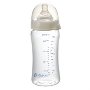 Richell 利其尔宽口玻璃哺乳瓶 240ml