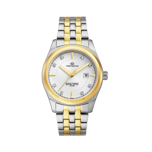 珠宝手表 瑞士科因沃奇coinwatch 银澳系列 天然钻石女装腕表 (面有8