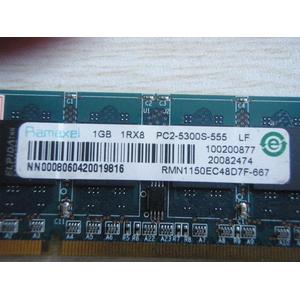 正品原装Ramaxel 1G DDR2 667笔记本内存
