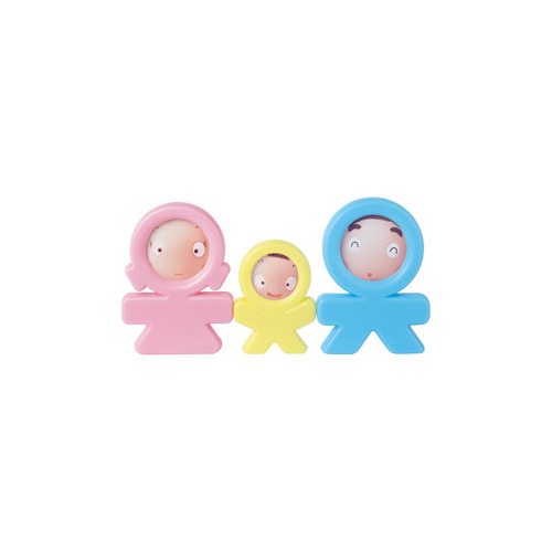 一家三口手牵手 卡通