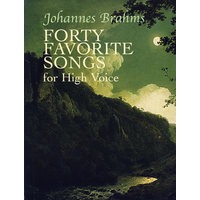 勃拉姆斯40首最受欢迎高音歌唱曲谱Forty Favorite Songs for High Voice