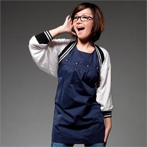 上海添香 电磁波防护四颗珍珠马夹22117藏青XL