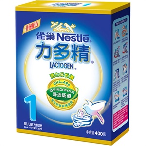雀巢 力多精1段婴儿配方奶粉400g/盒(0-12个月)