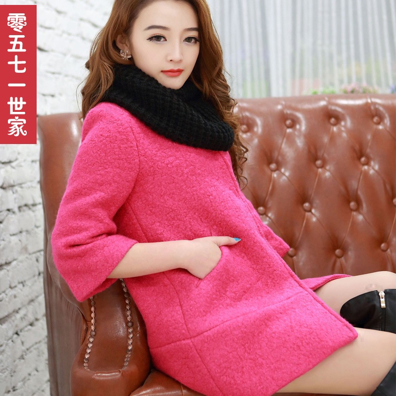 【零五七一世家 <em>2015</em>秋冬装<em>新款</em>韩版<em>女装</em>茧型