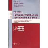 ZB 2002: Formal Specification and Development in Z and B-ZB 2002:Z与B的形式说明与发展