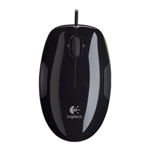 【当当销售配送】罗技LogitechLS1激光鼠标(黑色绿边)