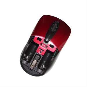【当当销售配送】UNIS紫光 S-900(USB) 光电鼠标 红色 2.4G 10米无线