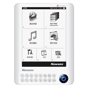 [当当销售配送]纽曼(Newsmy) E读H6201 4G 电子书 白色 全新6英寸E-ink电子墨水显示屏 健康阅读保护视力 广角阅读180°视角 支持多种文本格式 智能书签功能