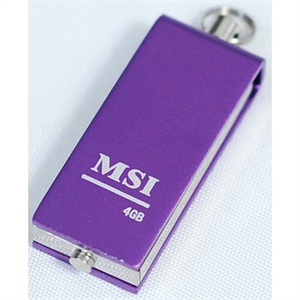 【当当销售配送】MSI微星 4G U盘 M04飞天 青紫