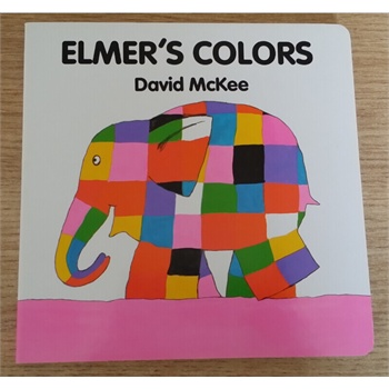 elmer"s colors 艾玛花格子大象的颜色 幼儿入门启蒙英文绘本 纸板书