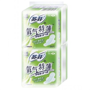 苏菲 氧气特薄日用洁翼型棉质16片×2两联包