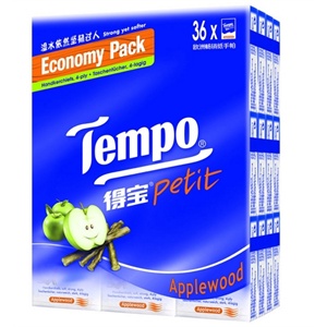 得寶迷你手帕紙苹果味特惠裝36包