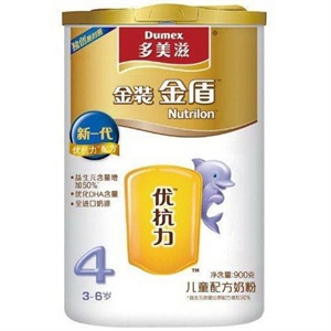 多美滋 金装金盾4阶段儿童配方奶粉 900g（新）