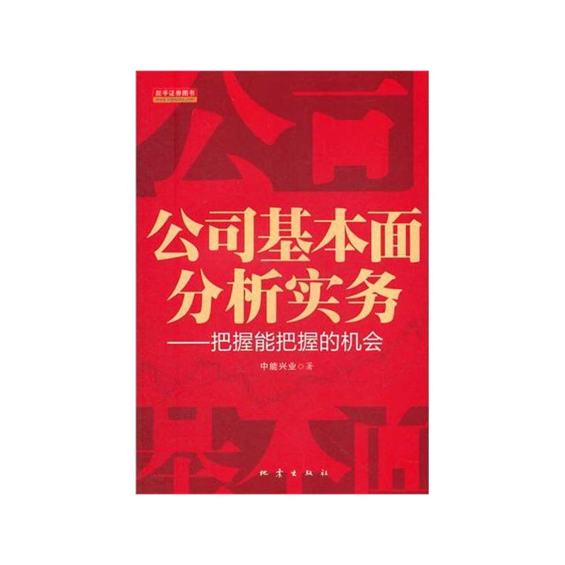 《公司基本面分析实务: 把握能把握的机会 中能