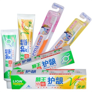 狮王 （细齿洁标准+靓龈+特效牙膏（留兰香100g+Vc营养型170g)）