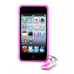 Nillkin iPod touch 4代 TPU保护套（套+膜+挂件）-透明粉色