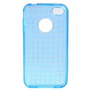 【当当自营】ROCK洛克 iPhone4s/4 手机保护壳/保护套 TPU魔方系列软套 (透蓝色)