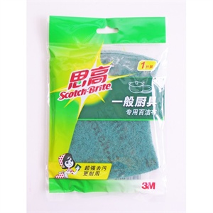 【3M网络授权】7101思高抗菌百洁布(一般厨具1片装)