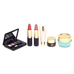 Estée Lauder雅诗兰黛 礼包七件套(ANR眼霜精华5ml+新版抗氧化面霜15ml+晶亮4色眼影盒+持久晶亮口红126+持久晶亮口红183+Double wear持久轻盈防晒粉底液 10ml)