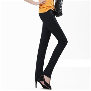 【当当自营】内慧 春秋修身显瘦超弹铅笔裤 DN9003黑色均码