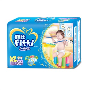 菲比 秒吸舒爽婴儿纸尿裤珍宝装加大号 35片*3包