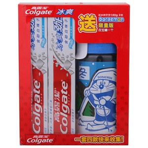 高露洁 冰爽劲白牙膏180g双支装送百宝罐