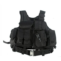 多兜黑色<em>马甲</em>野战CS作战战术背心多功能<em>户外</em>