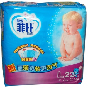 菲比 经济装婴儿纸尿裤大码 22片 L