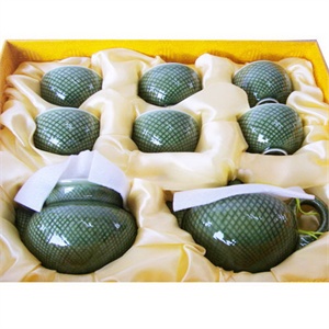 苏氏新绿釉网状十头茶具75704