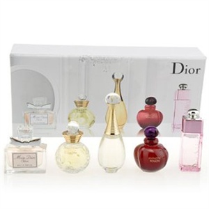 Dior 迪奥 香水五件套礼盒(甜心（粉色）5ml+快乐之源5ml+真我5ml+蛊香水5ml+粉红魅惑5ml)