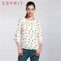 <em>ESPRIT</em>/<em>埃斯普利特 女</em>款长袖衬衫 时尚休闲衬