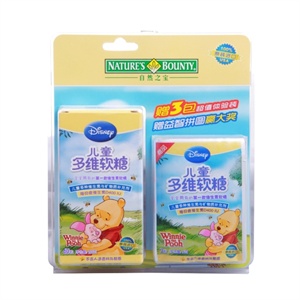 Disney迪士尼 儿童多维软糖（维尼）60 粒/盒
