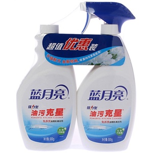 蓝月亮 强力油污克星500g+油补500g组合装