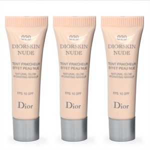 DIOR 克丽丝汀迪奥 清透亮润泽粉底液 SPF10(陶瓷白)2ml*3（进）
