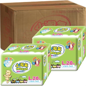 小淘气 超薄纸尿片L 20片 18包/箱