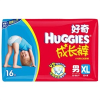 <em>Huggies好奇银装成长裤</em>男<em>XL16片</em>(适合13-18公