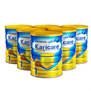 Karicare 可瑞佳金装1段婴儿配方奶粉900g*6/箱