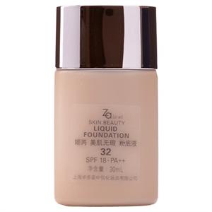 Za姬芮 美肌无瑕粉底液SPF18pPA++30ML(32自然色偏红肌)