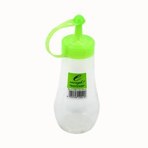 有盖沙拉酱瓶 调味酱瓶 小号 透明绿盖 inomata