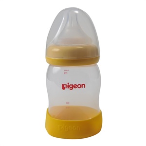 贝亲—宽口径PP奶瓶160ml（黄色）AA81