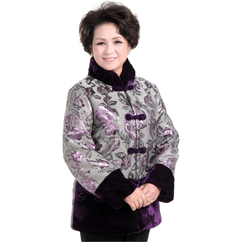 天伦奥琪 <em>中老年女装</em>冬棉衣 中年大码唐装外套