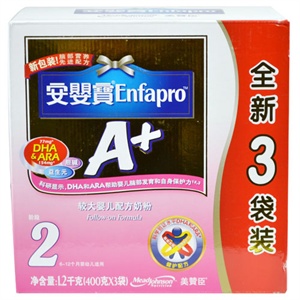 美赞臣 安婴宝A+(新)3袋装 400克*3/盒