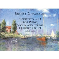 (D调钢琴、小提琴和弦乐四重奏协奏曲，作品第21号全谱) Concerto in D for Piano