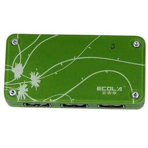 [当当销售配送][当当销售配送]MEgo魅格系列3+1时尚USB集线器 USB-HUB106GN绿色