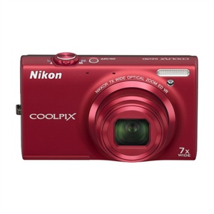 【当当自营】 Nikon尼康 COOLPIX S6150 便携数码相机 红色（1602万像素 3寸屏 7倍光变 28mm广角 滤镜）