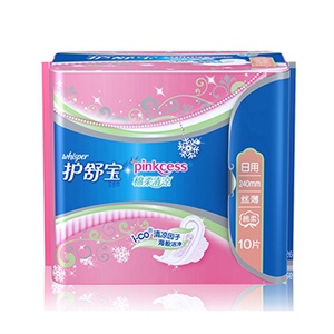 护舒宝pinkcess 清新丝薄日用10片卫生巾
