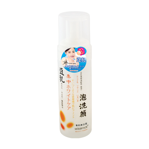 MISS FACE豆乳雪肌美白洁面泡沫180ml