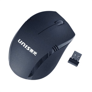 【当当销售配送】UNIS紫光 S-100(USB) 光电鼠标 黑色 2.4G 10米无线